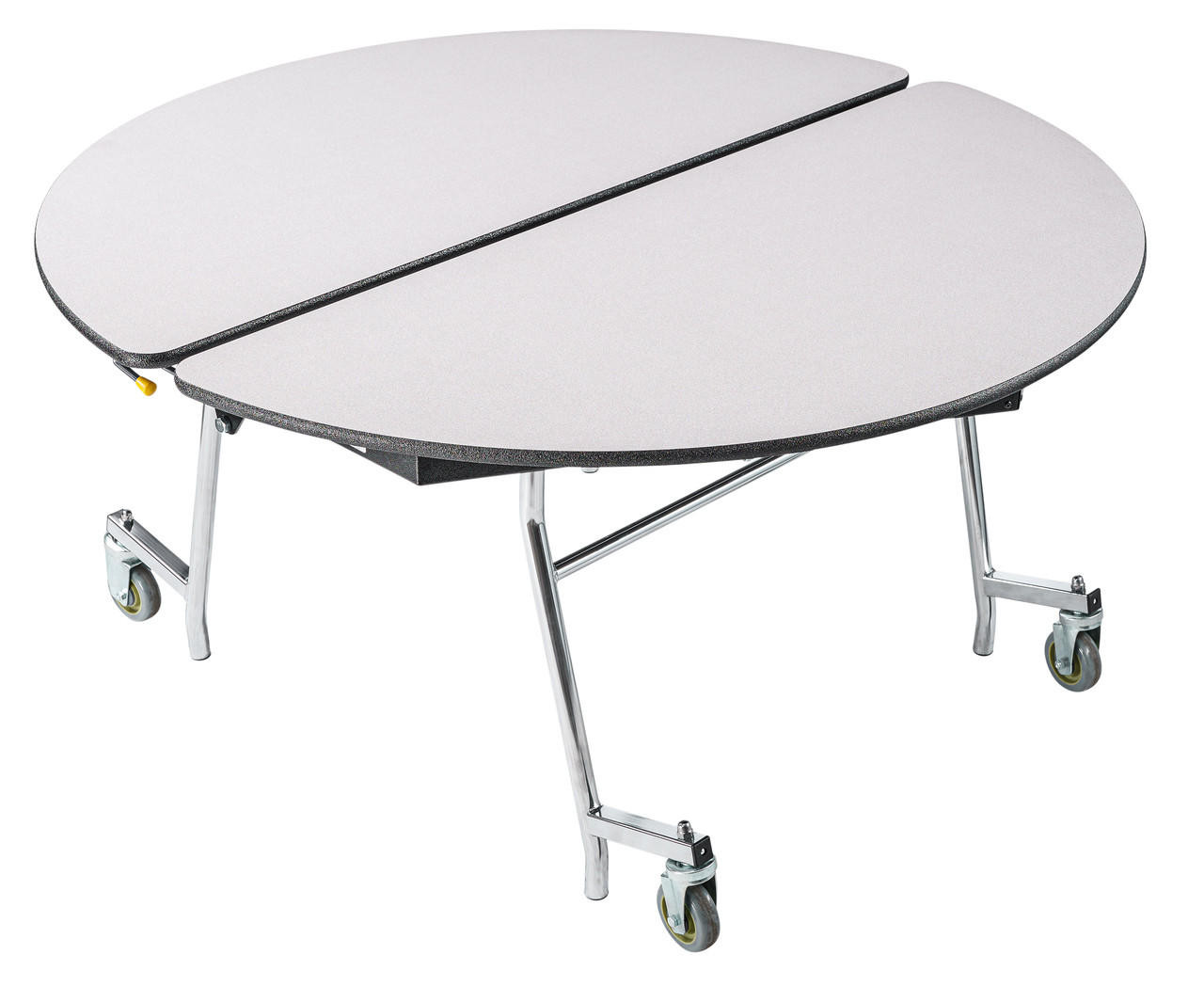 https://www.shifflerequip.com/nps-mobile-cafeteria-table-60-round-particleboard-core-textured-black-frame-with-chromed-base/