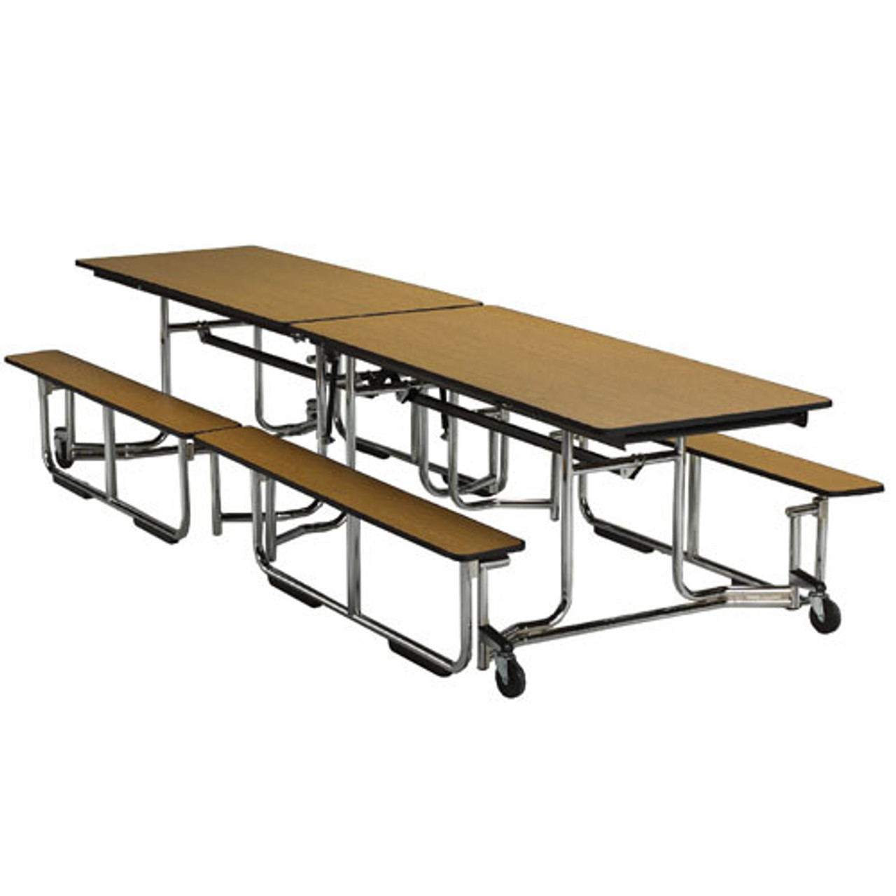ki-uniframe-rectangular-cafeteria-table-benches-96l-x-56-1-2w-chrome-frame/