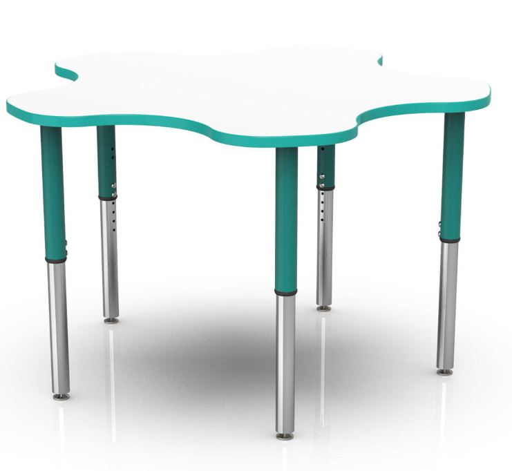 forma-flower-height-adjustable-shaped-shaped-table-with-maple-top-maple-edges-black-legs/