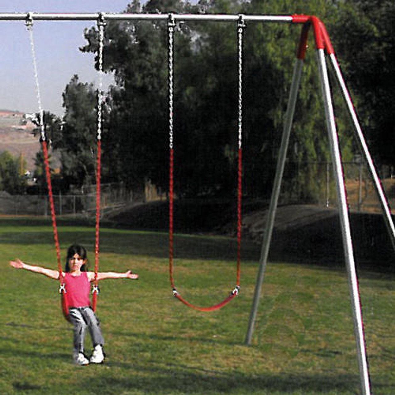 https://www.shifflerequip.com/heavy-duty-10-foot-high-2-swing-set-1-bay-3-legged-end-frame/